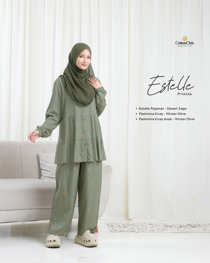 Product image PAJAMAS ESTELLE DEWASA M DESERT SAGE